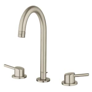 Concetto 8 in. Widespread 2-Handle 1.2 GPM Bathroom Faucet in Brushed Nickel InfinityFinish