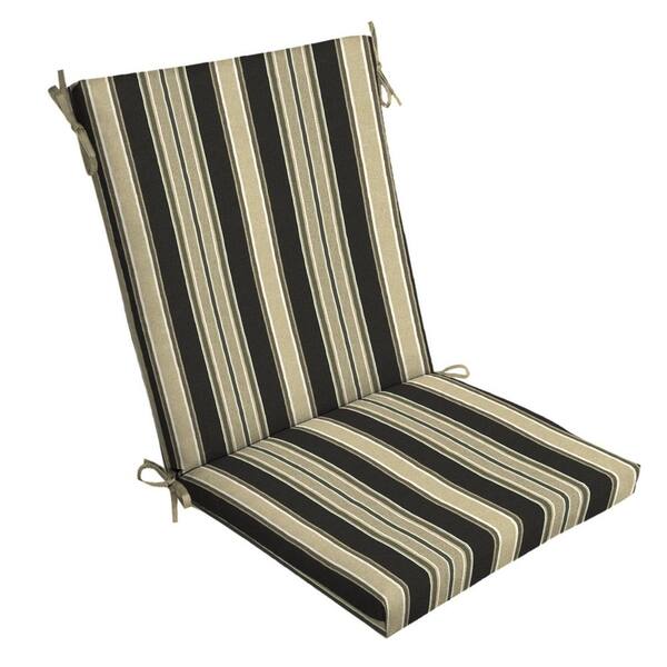 ARDEN SELECTIONS 20 x 44 Sandstone Aurora Stripe Outdoor Dining Chair Cushion
