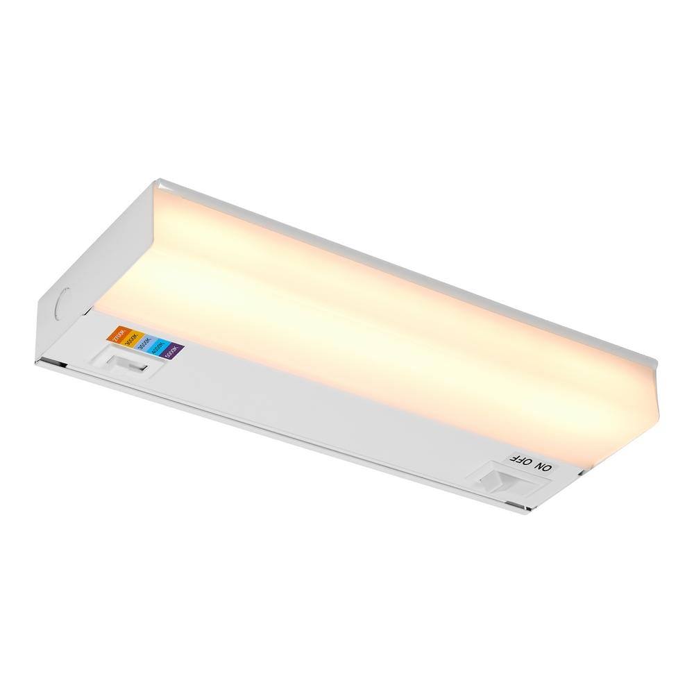 9-inch Adjustable White Aluminum LED Under Cabinet Light
