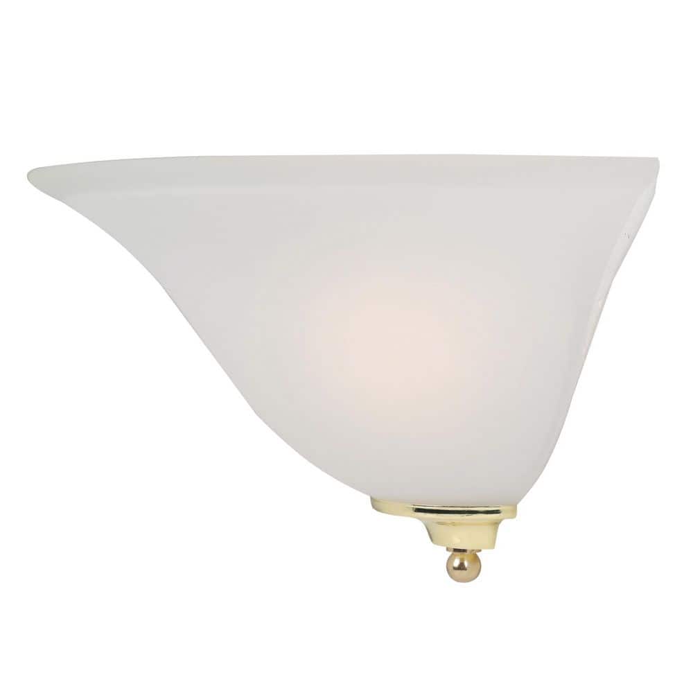 Foster Bronze and White Frosted Glass Wall Sconce