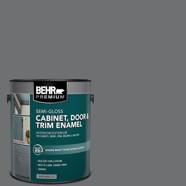 BEHR PREMIUM 1 gal. #PPU18-03 Antique Tin Semi-Gloss Enamel Interior/Exterior Cabinet, Door & Trim Paint