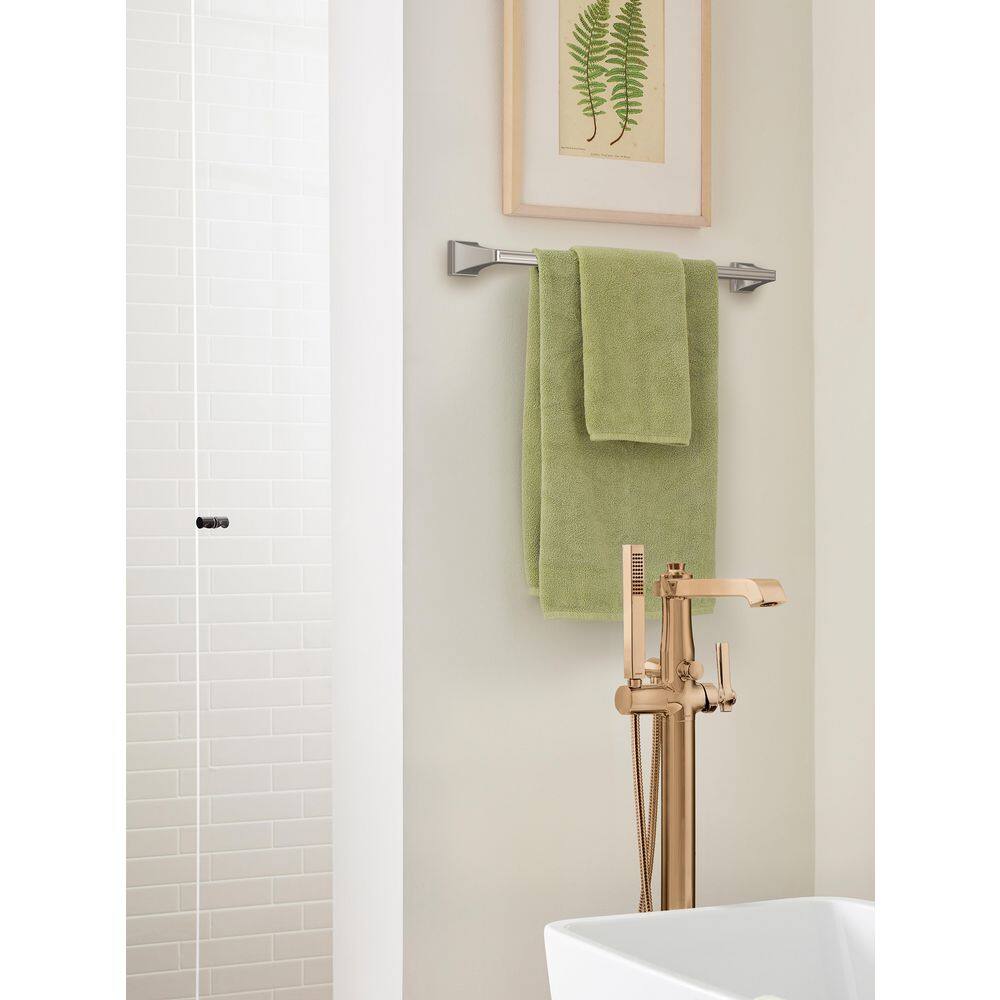 Mulholland Brushed Nickel 24-Inch Wall Mounted Towel Bar