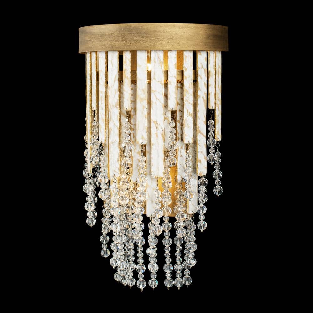 Lafayette Gold Dimmable Direct Wired Electric Wall Sconce
