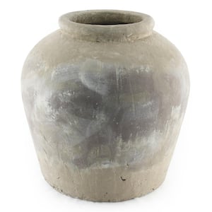 Terracotta Olive Brown Large Decorative Vase