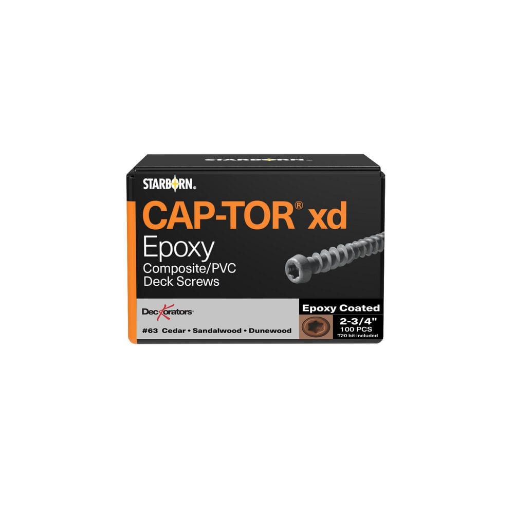 Deckorators #10 x 2-3/4 in. Star Trim Head Epoxy Coated Steel