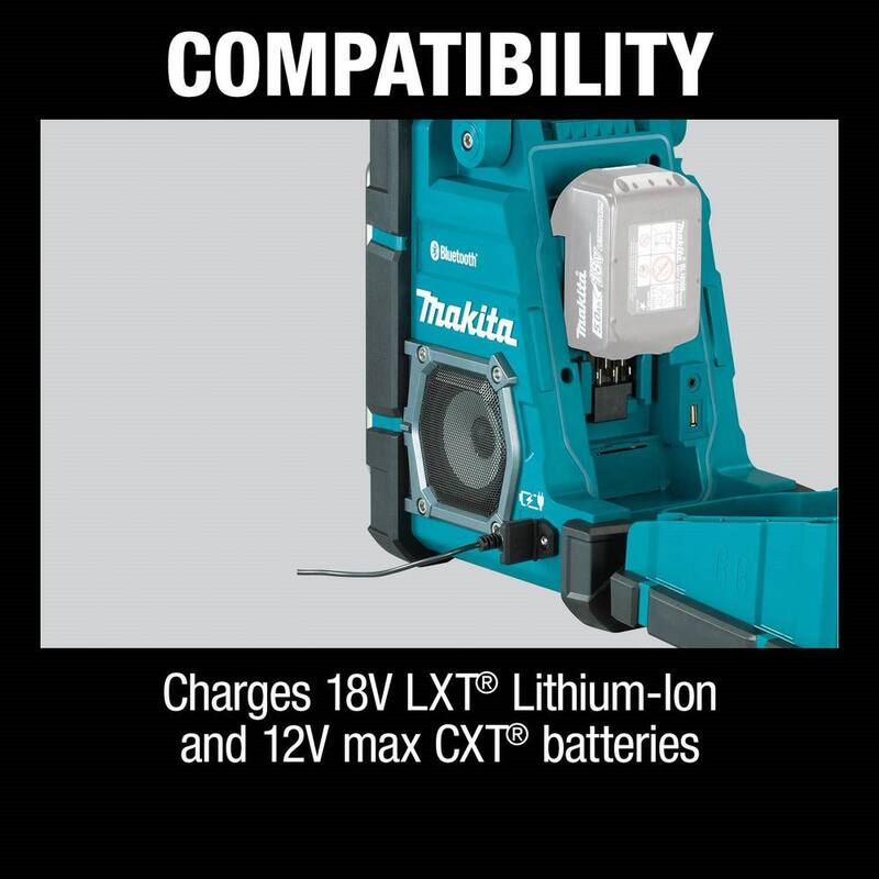 18V LXT/12V max CXT Lithium-Ion Cordless Bluetooth Job Site Charger/Radio, Tool Only