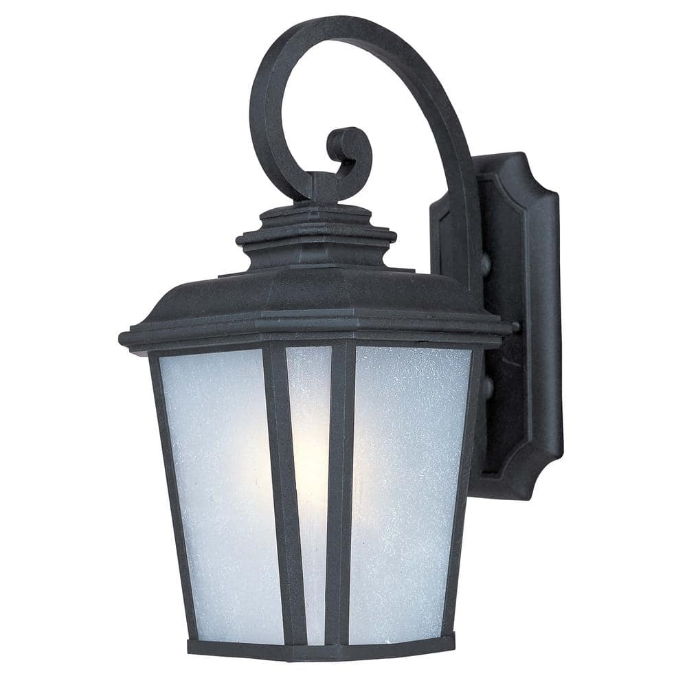 Radcliffe Black Oxide Weathered Frost Glass Dimmable Sconce