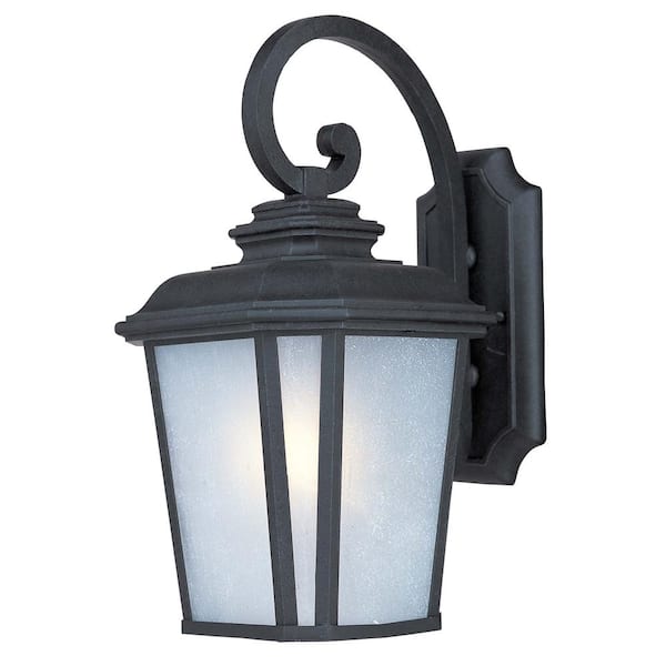 Maxim Lighting Radcliffe 9 in. W 1-Light Black Oxide Outdoor Wall Lantern Sconce