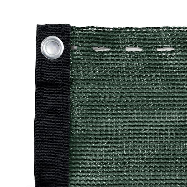Shatex 3.28 x 16 ft. Privacy Fence Screen Shade Cover Mesh Net with Eyelets and Grommets for Garden Backyard Dark Green