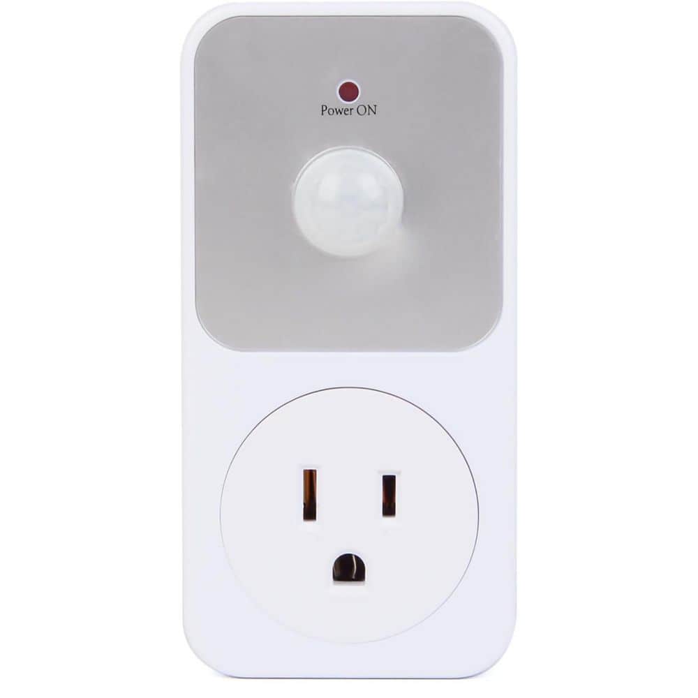 1800-Watt Motion Sensor Power Socket Outlet Dusk to Dawn Light Control Compatible with Security Garage Lights White price history on PriceWatchPro