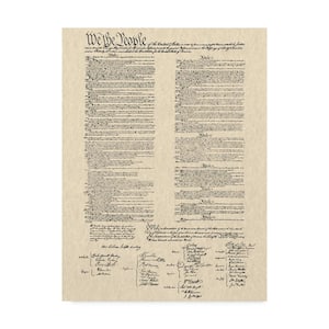 Continental Congress 'Constitution Document' Canvas Unframed Photography Wall Art 18 in. W.  x 24 in