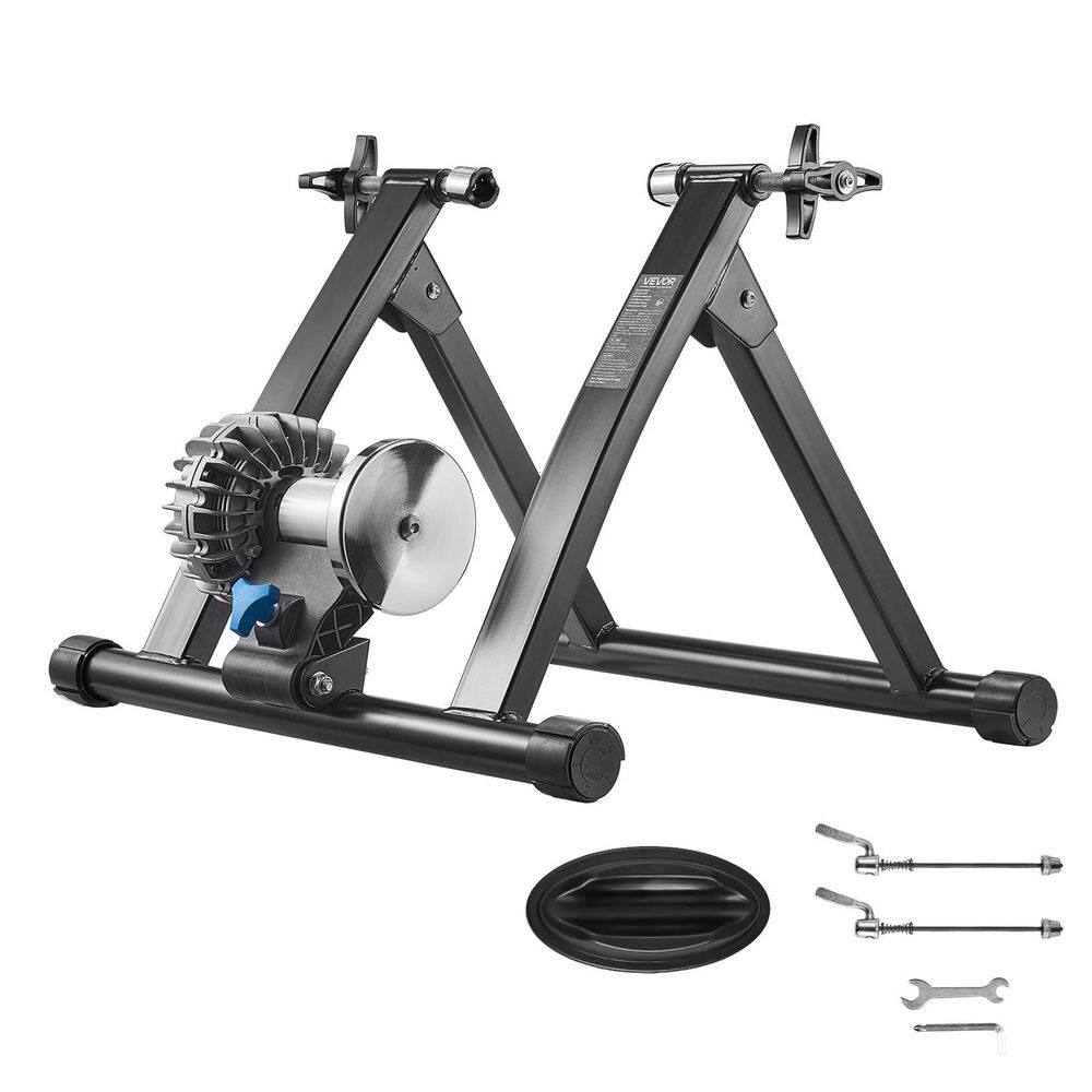 Bike Trainer, 26-29 In. & 700C Wheels, Indoor Bicycle Trainer with Quick Release Skewer & Front Wheel Riser Block, Black price history on PriceWatchPro