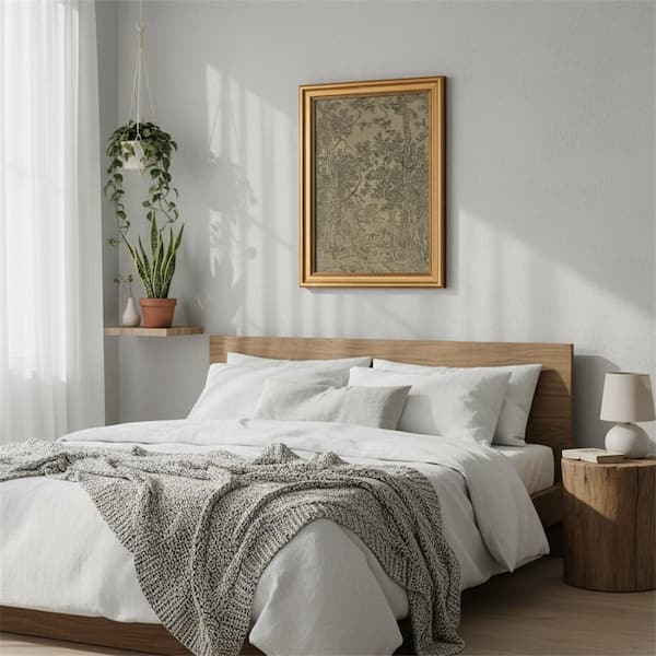 Antique Sketch Landscape Pictures Framed Wall Art 16 in. x 12 in