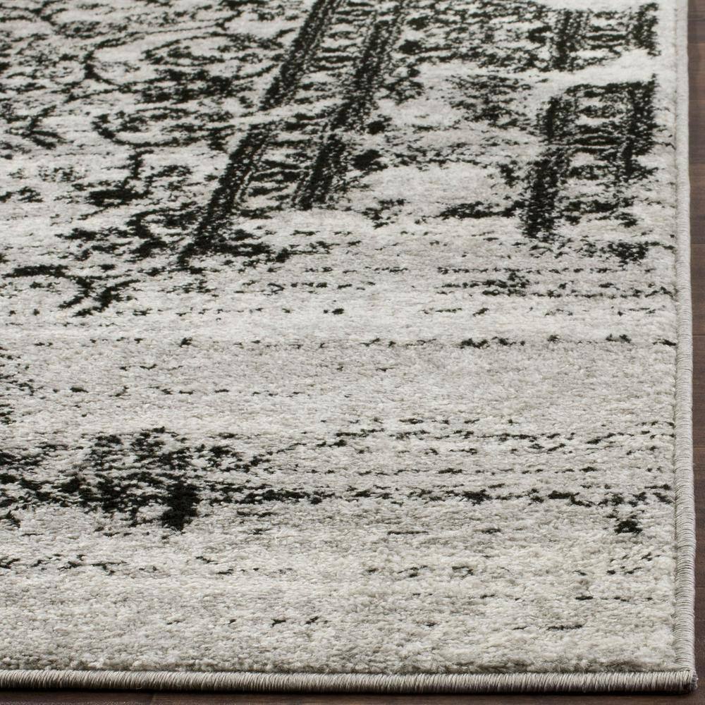 Chic Adirondack 9' x 12' Rectangular Synthetic Black Area Rug