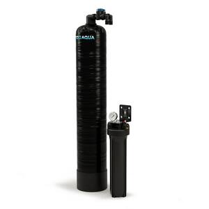 Whole House Salt-Free Water Softener Conditioner with Single Stage Carbon Filtration System, High Flow 15 GPM