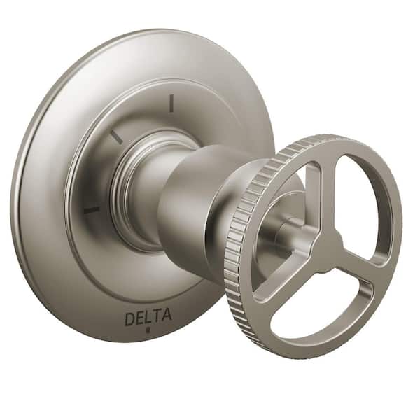 Delta Trinsic Wheel 1-Handle Wall Mount 3-Function Diverter Valve Trim Kit in Stainless (Valve Not Included)