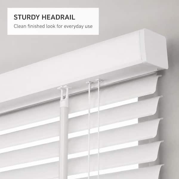 Chicology Cordless Vinyl Mini Blinds, Light FIltering, 1 in. Slats
