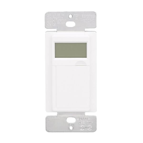 Defiant - 15 Amp 7-Day In-Wall Digital CFL-LED Compatible Timer