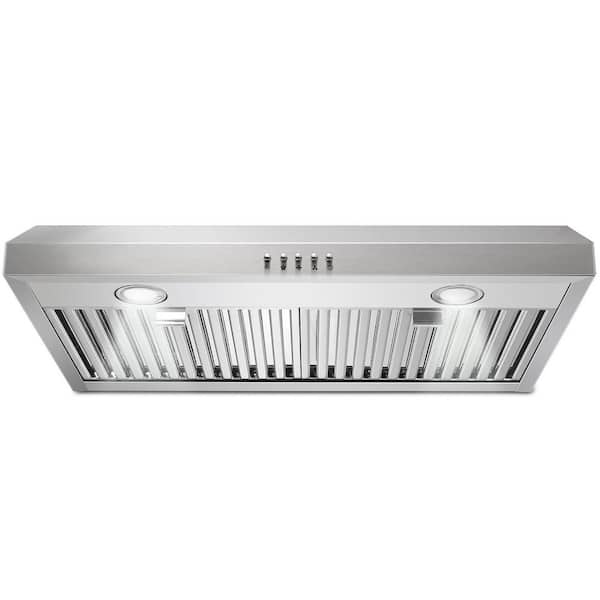 Range Hood 30 inch Under Cabinet,Stainless Steel 3 Venting Ways Stove Hood,700 CFM Kitchen Vent Hood with Button Control