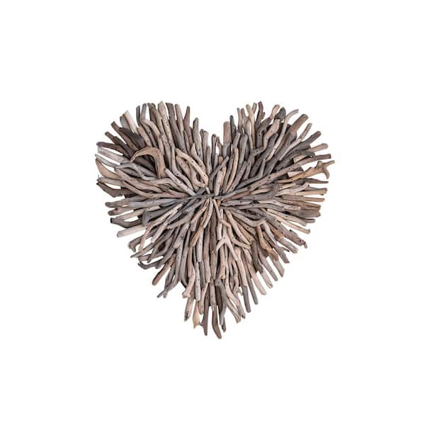 Storied Home Drift Wood Heart Shaped Wall Art