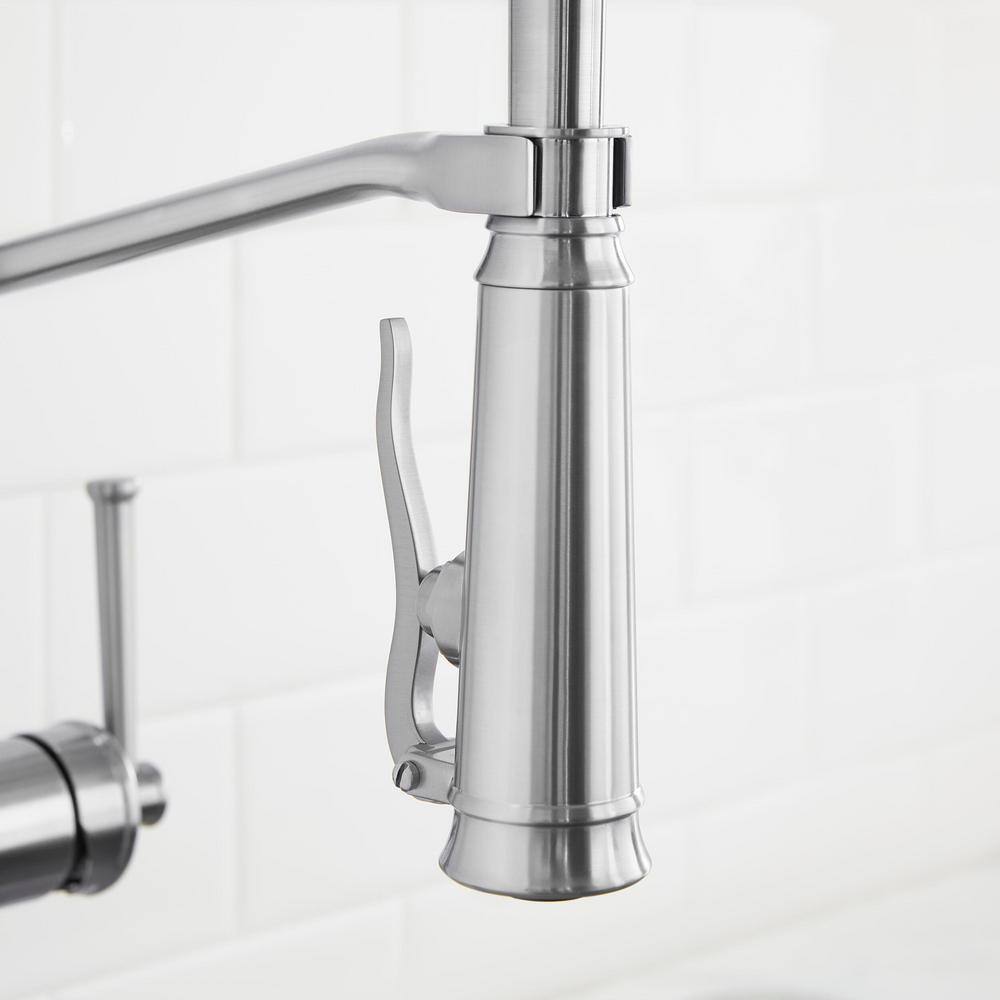 Stainless Steel Single Handle Pull-Down Sprayer Kitchen Faucet