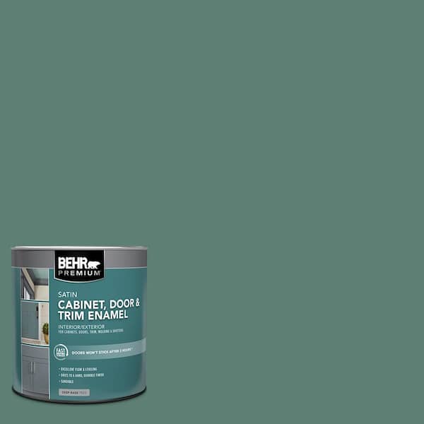 BEHR PREMIUM 1 qt. #M440-6 Trellis Vine Satin Enamel Interior/Exterior Cabinet, Door & Trim Paint