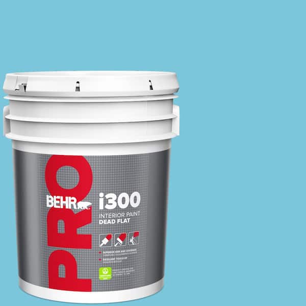 BEHR PRO 5 gal. #520B-4 Water Flow Dead Flat Interior Paint
