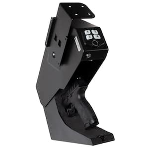 Biometric Desk Mount Gun Safe Heavy-Gauge Steel Lock Box, Quick Access with Fingerprint, Keypad, or Backup Key