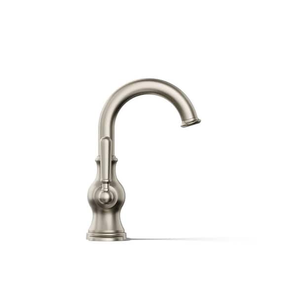 KOHLER Capilano Monoblock 4 in. Centerset 2-Handle Bathroom Faucet in Vibrant Brushed Nickel