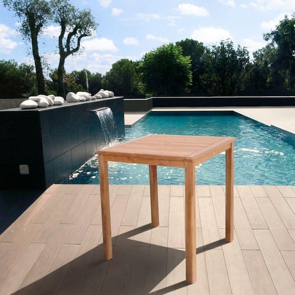 Eden Teak Patio Bar Table
