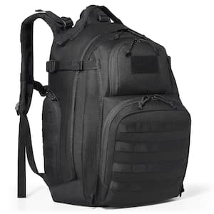 Tactical Backpack, 19.29 in. Black Backpack 40 Lumens Military Tactical Backpack with Sponge Pad, Army Assault Pack Bag