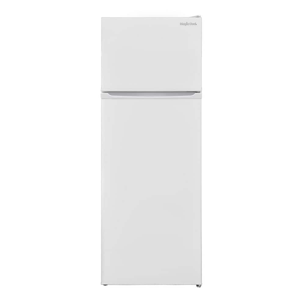 7.4 cu. ft. Built In and Standard Top Freezer Apartment Size Refrigerator in White