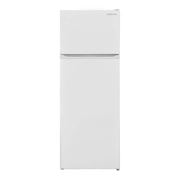 Magic Cool 7.4 cu. ft. Built In and Standard Top Freezer Apartment Size Refrigerator in White