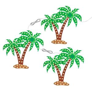 10 in. 243-Count LED Steady Green and Warm White Palm Trees (3-Pack)