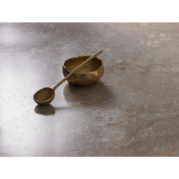 5 ft. x 12 ft. Laminate Sheet in Mocha Travertine with Premiumfx Etchings Finish