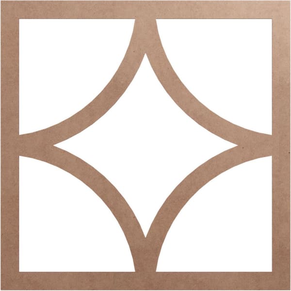 Ekena Millwork 0.25 in. x 38 in. x 38 in. Wood Medallion Moulding