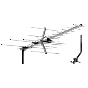 200 Miles Long Range Reception Amplified UHF 4K 1080P Digital Indoor/Outdoor HD Mount TV Antenna with Mounting Pole
