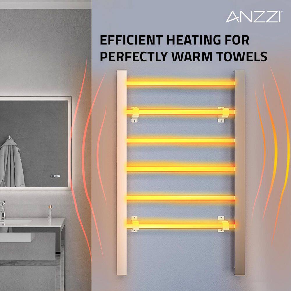 Naples Aluminum Floor-Standing 6-Bar Towel Warmer