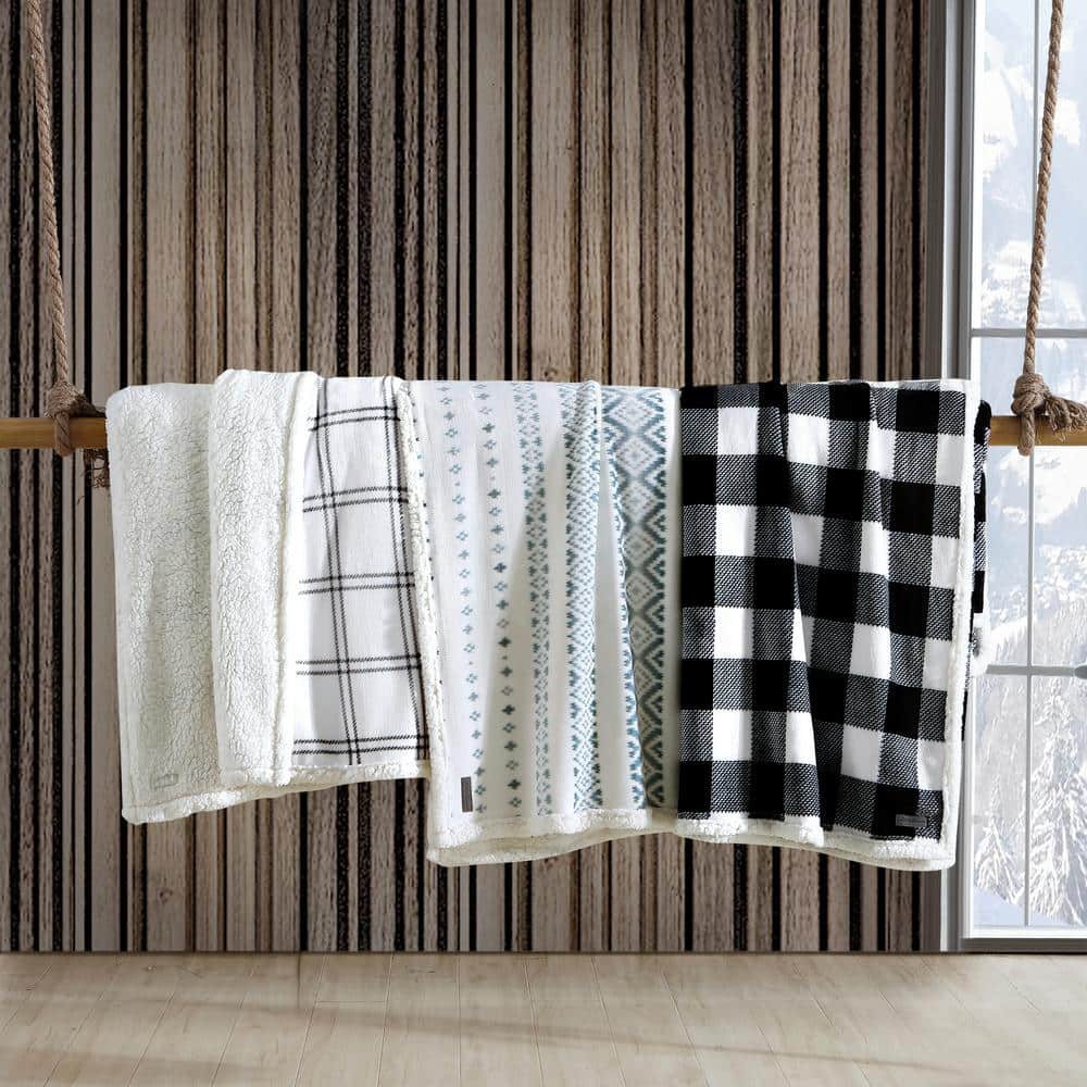 Cozy King-Size Reversible Sherpa Fleece Blanket
