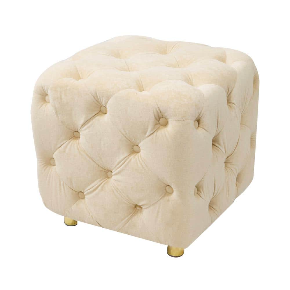 How to make a DIY upholstered ottoman footstool for $25!