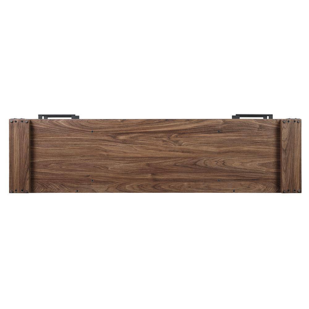 Richmond 60" Brown Wood TV Stand with Drawers and Shelves