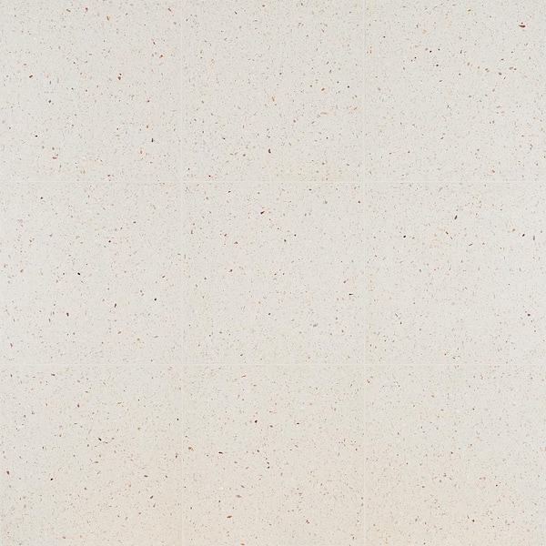 Ivy Hill Tile Raleigh Ivory Square 16.14 in. x 16.14 in. Polished Terrazzo Floor and Wall Tile (3.61 sq. ft. / Case)