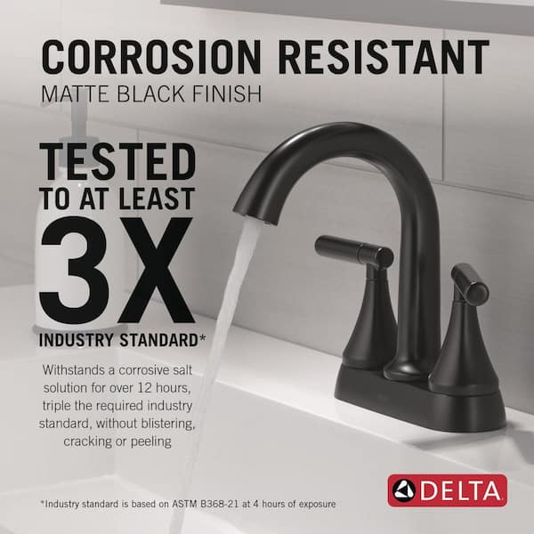 Feb☻ Delta Foundations Design Series Modern 4 in. Centerset Double