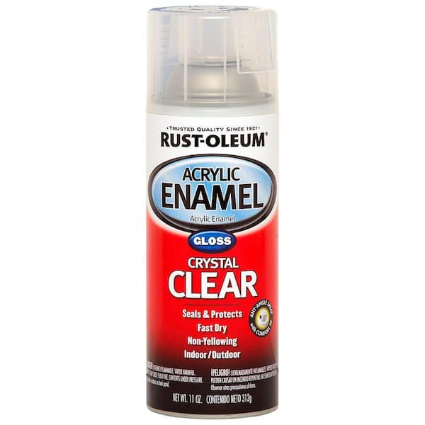 Rustoleum clear deals enamel spray