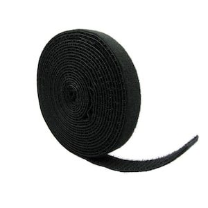 Reusable Self-Gripping Cable Tie Roll, Black