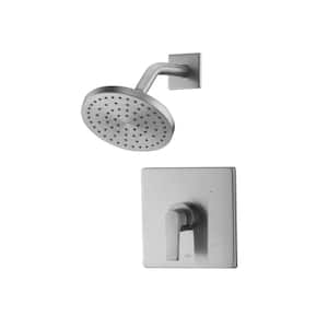 Dean Single Handle 1-Spray Shower Faucet 1.8 GPM with Pressure Balance, Anti Scald in Brushed Nickel (Valve Included)