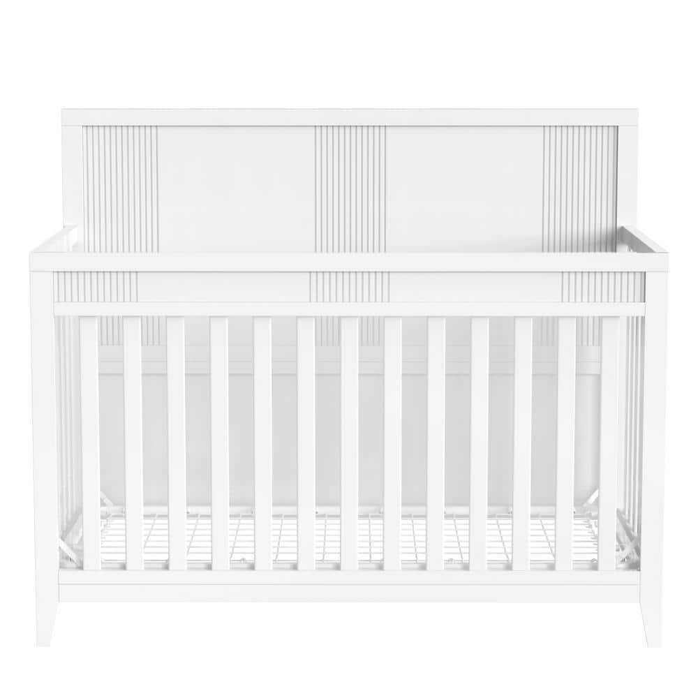 White Solid Wood Crib