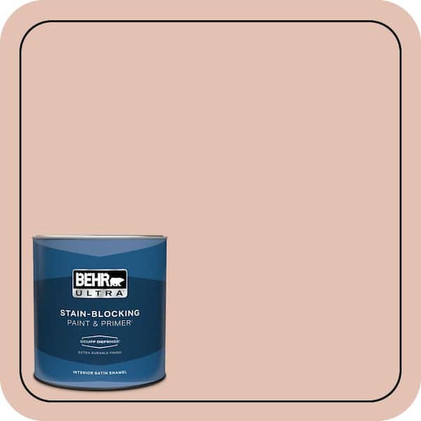 BEHR ULTRA 1 qt. #S180-2 Sunwashed Brick Extra Durable Satin Enamel Interior Paint & Primer