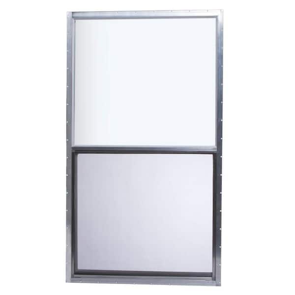 TAFCO WINDOWS 30 in. x 54 in. Mobile Home Single Hung Aluminum Window - Silver