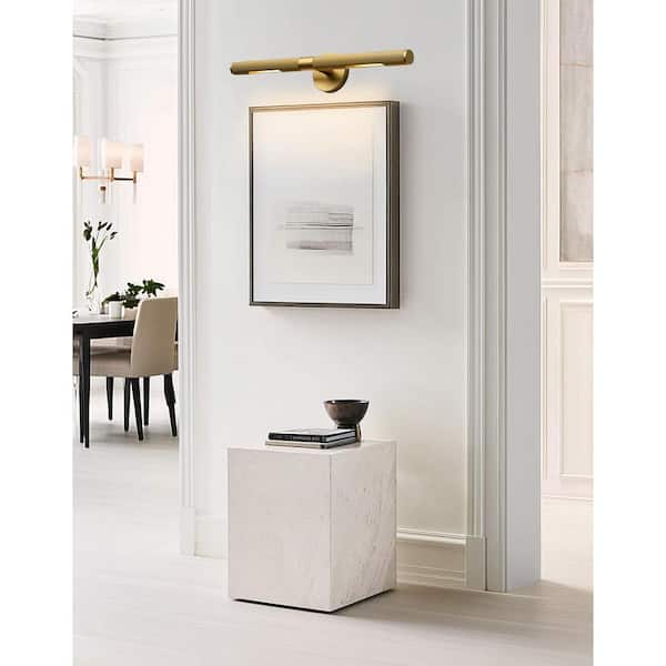 24 in. 1-Light Gold Wall Sconce, Picture Lights for Wall, Modern Wall Light for Living Room, Bathroom, Bedroom